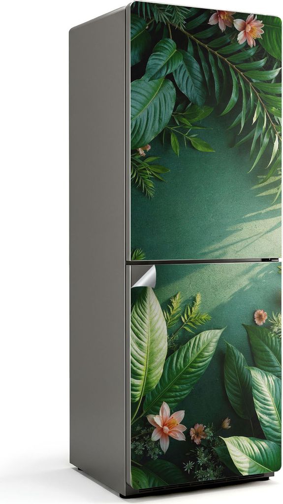 Vertikale Holzbretter – Kühlschrank Aufkleber – Klebefolie Kühlschrank – Kühlschrank Nachbildung – Kühlschrankfolie selbstklebend – K...
