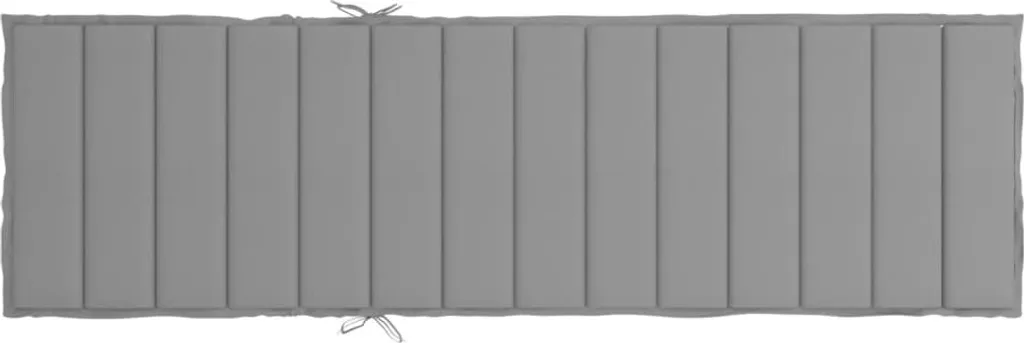 vidaXL Coprilettino Grigio 200x50x3 cm: Comfort Oxford per Esterni - 5
