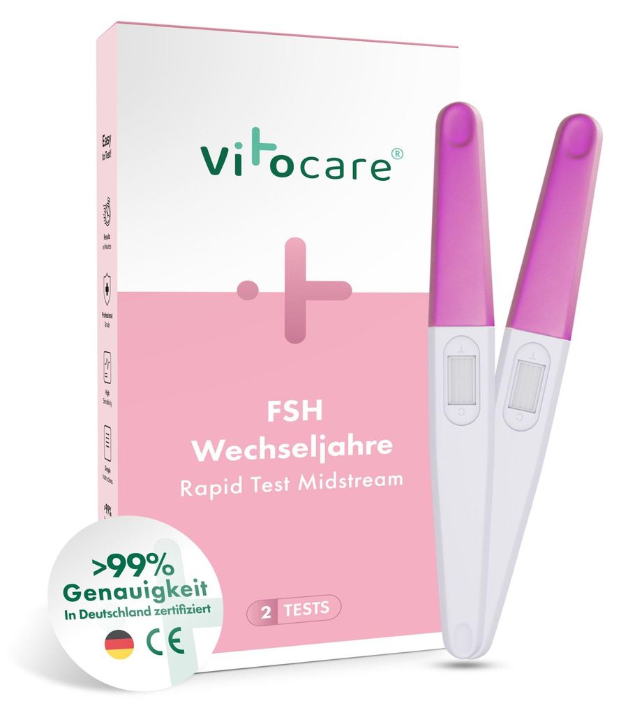 Vitocare Wechseljahre Test FSH | Menopause Selbsttest f. Produktbild 