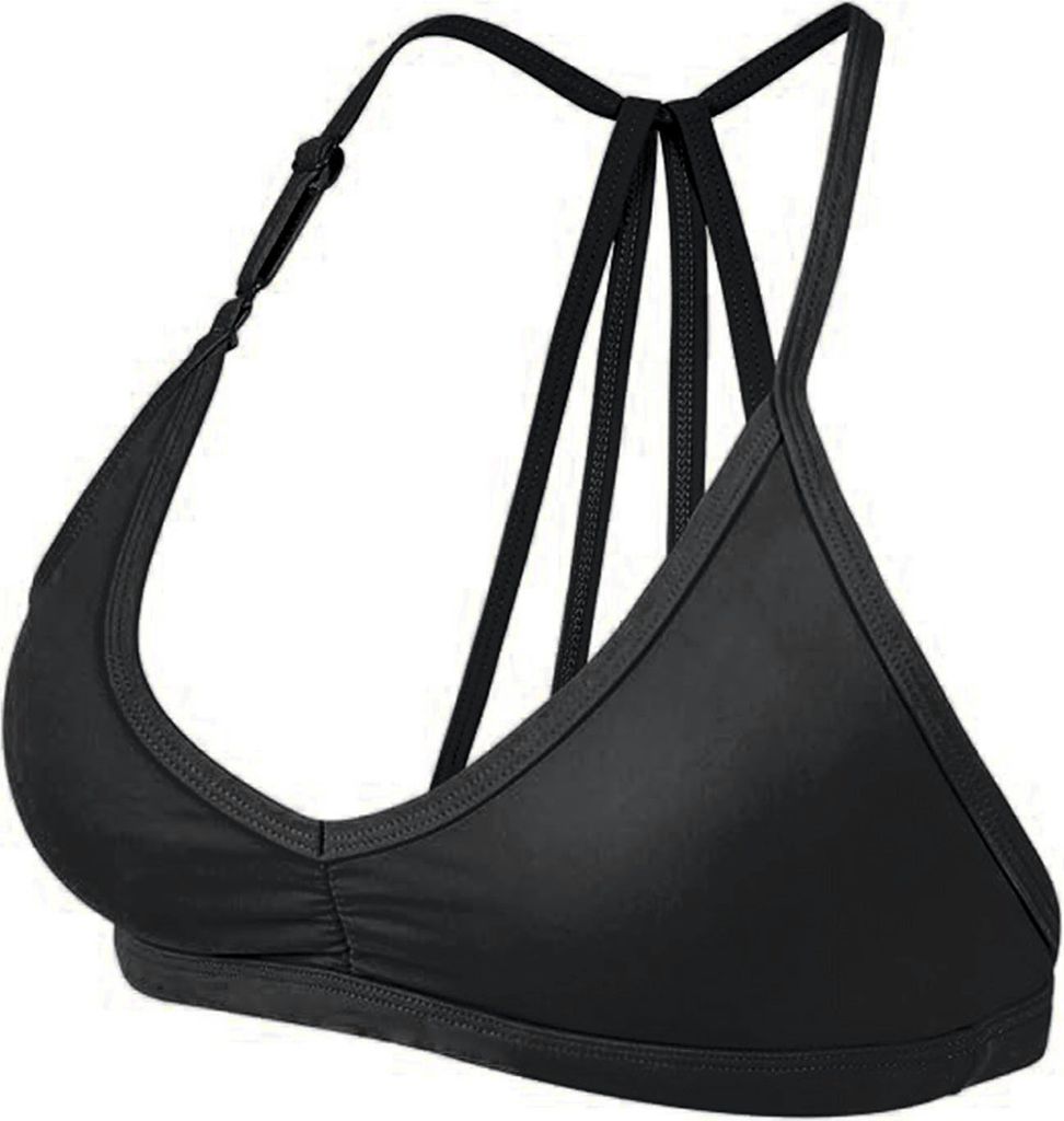 Damen-Sport-BH mit abnehmbarem Träger, kabellos, Riemchen-Racerback, Yoga-Fitness-Bralette, schnelltrocknend, ohne Bügel, Crop-Top für Fitnessst...