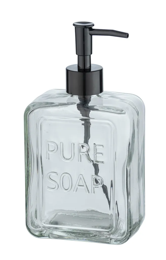 Dispenser Sapone Puro Trasparente - Soluzione Zero Waste per il Bagno