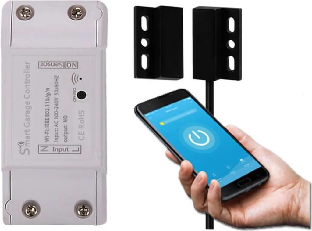 Ouvre-porte de garage Tuya WiFi avec capteur d'ouverture intelligent