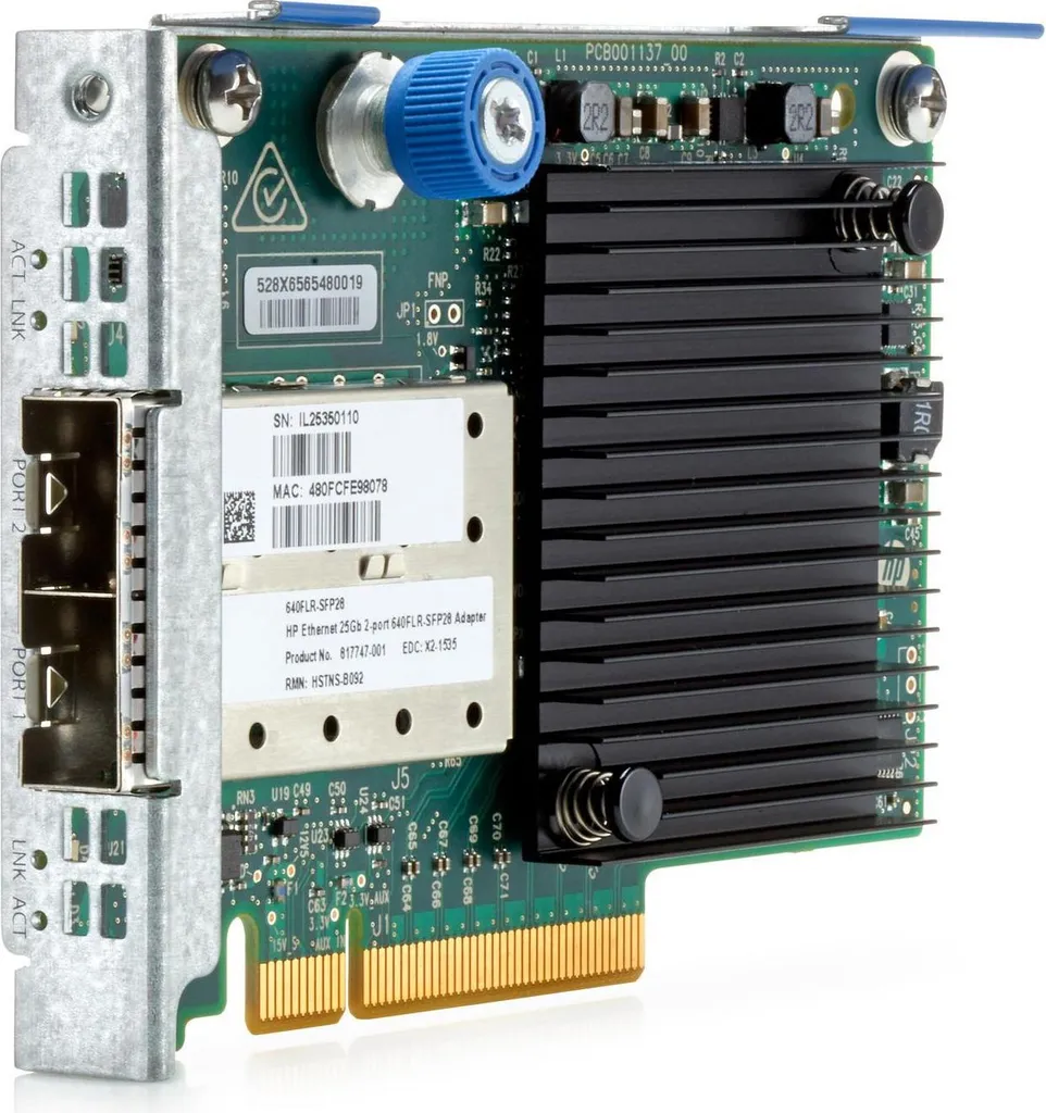 Éliminez les Latences Réseau avec l'Adaptateur HPE Eth 640FLR-SFP28