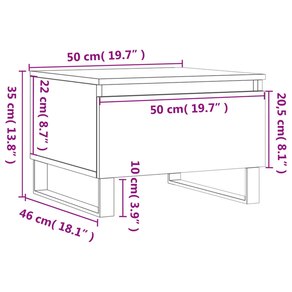 Tavolini Grigio Cemento 50x46x35 cm - Must-Have Arredo Urban Loft - 11
