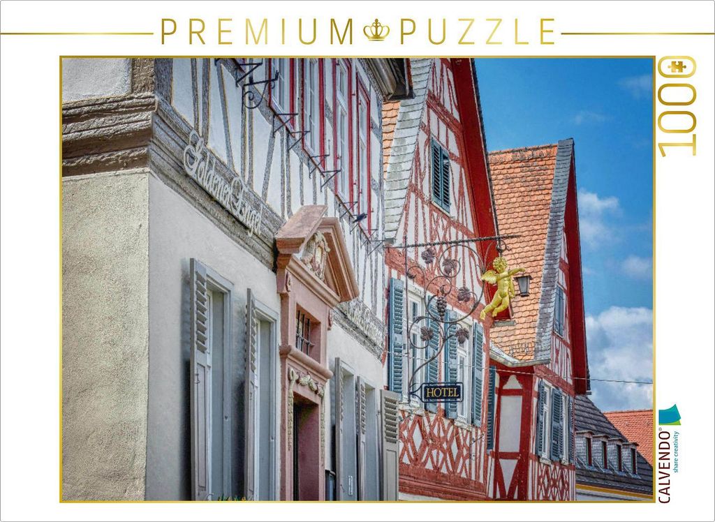CALVENDO Puzzle Fachwerk | 1000 Teile Lege-Größe 64x48cm Foto-Puzzle für glückliche Stunden