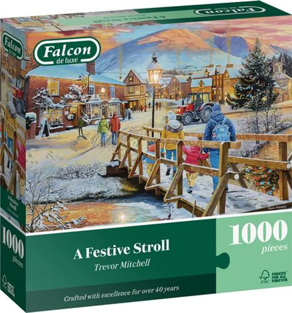 Puzzle 1000 pièces idéal pour l'hiver Falcon de luxe 1110500152 Adulte