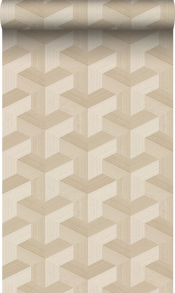 Origin Wallcoverings Tapete 3D-Muster Beige 50 x 900 cm