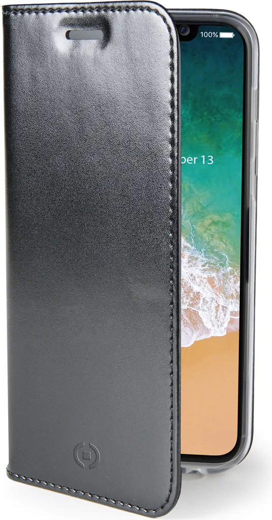 Custodia Celly Air Nero per 5.8" | Agenda Professionale Slim