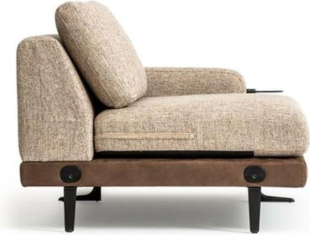 Sofa 6 Sitzer Couch Polster Textil Luxus Wohnzimmer Modern Möbel Stoff