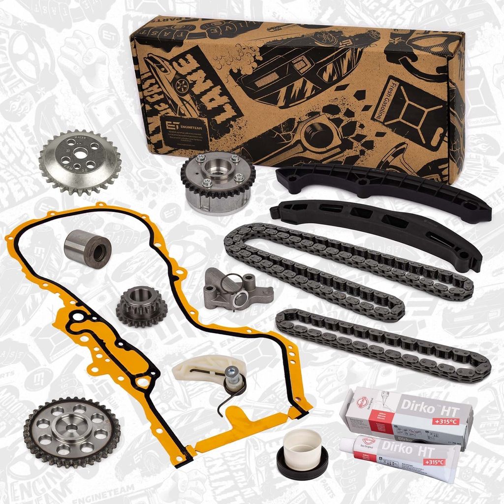 ET ENGINETEAM RS0049VR6 Steuerkettensatz Steuerkette für VW Polo Schrägheck (6R1, 6C1) Jetta IV (162, 163, AV3, AV2) Polo Limousine für AUDI fü...