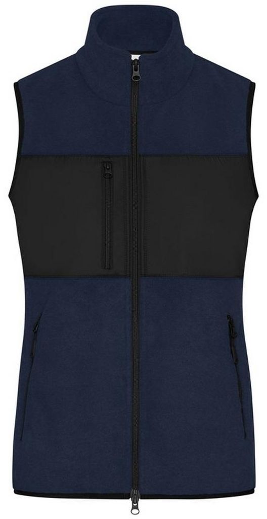 James and Nicholson - Weste für Damen LT3266 (S) (Marineblau/Schwarz)