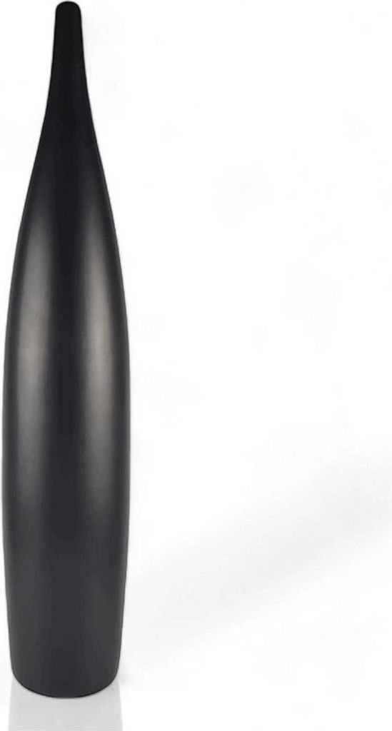 Vase noir 70,0 cm – Vase décoratif en céramique – Vase à Image du produit 