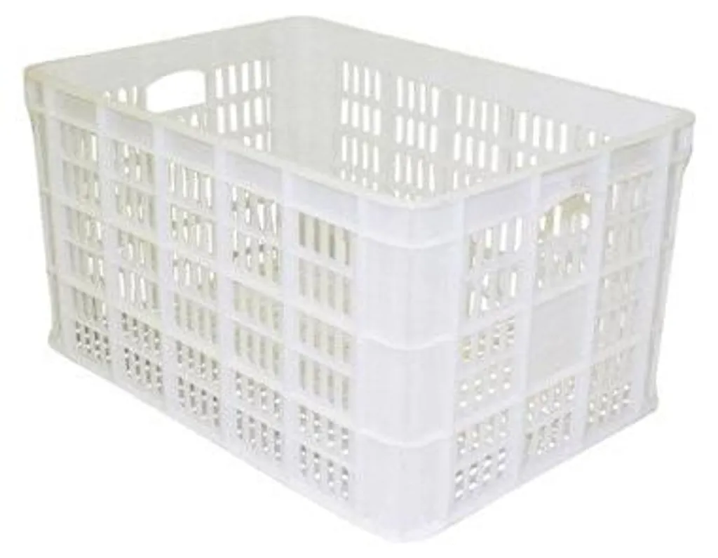 Tormino PVC Krat Groot White 49L - Caisse de Rangement 48x35x27 cm