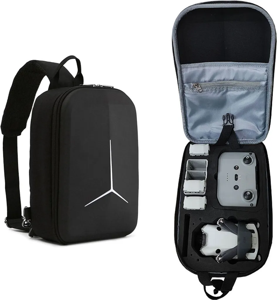 Boîte de Rangement et Sac à Dos de Transport Noir pour DJI Mini 4 Pro