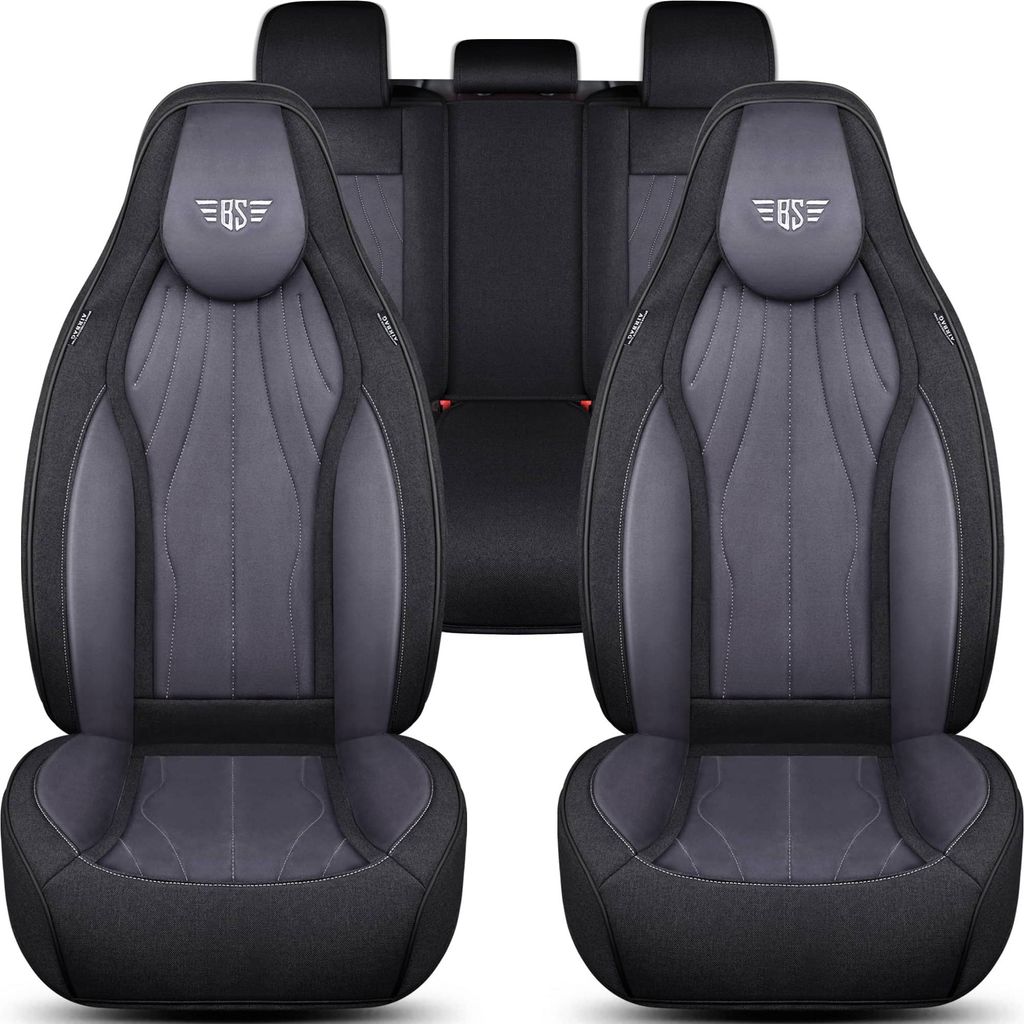 Schonbezüge-Komplettset für Porsche Macan Bj ab 2014 in Schwarz/Grau FL2