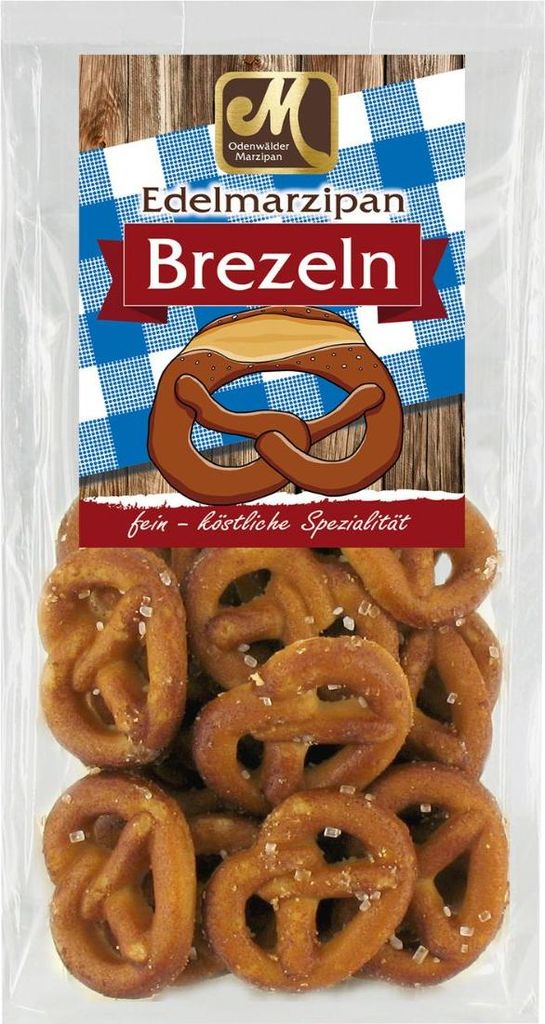 Odenwälder Marzipan Brezel Mini Marzipan trifft auf Mandeln 125g