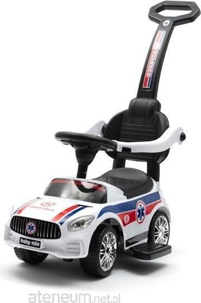 Jeździk z rączką Ambulance biały dźwięk Zdjęcie produktu 