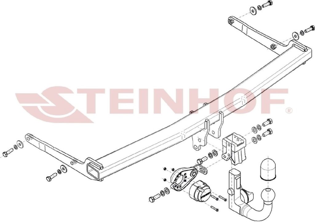 Z548392 Anhängerkupplung passend für VW T-Roc 07/2017- abnehmbar