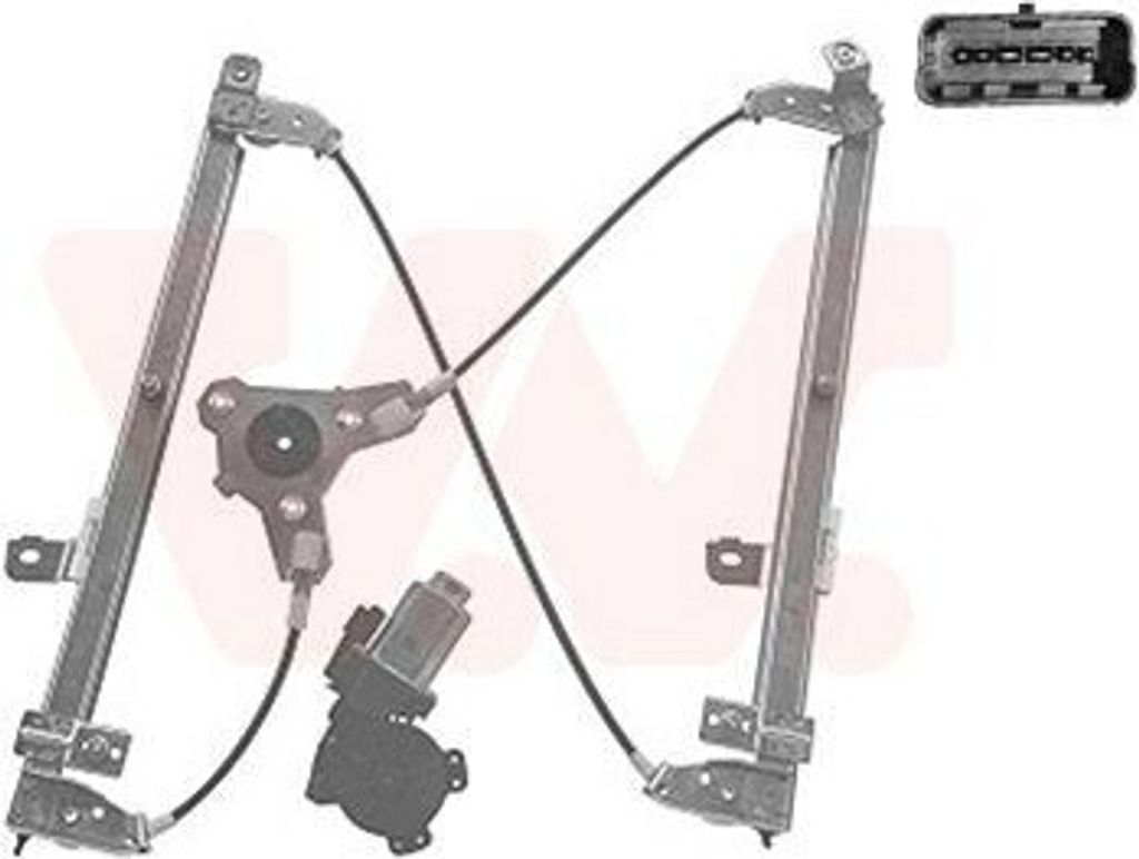 VAN WEZEL 3388264 Elektrischer Fensterheber Vorne Rechts für NISSAN Qashqai / Qashqai +2 I (J10, NJ10) Qashqai / Qashqai+2 I Van (J10, JJ10E)