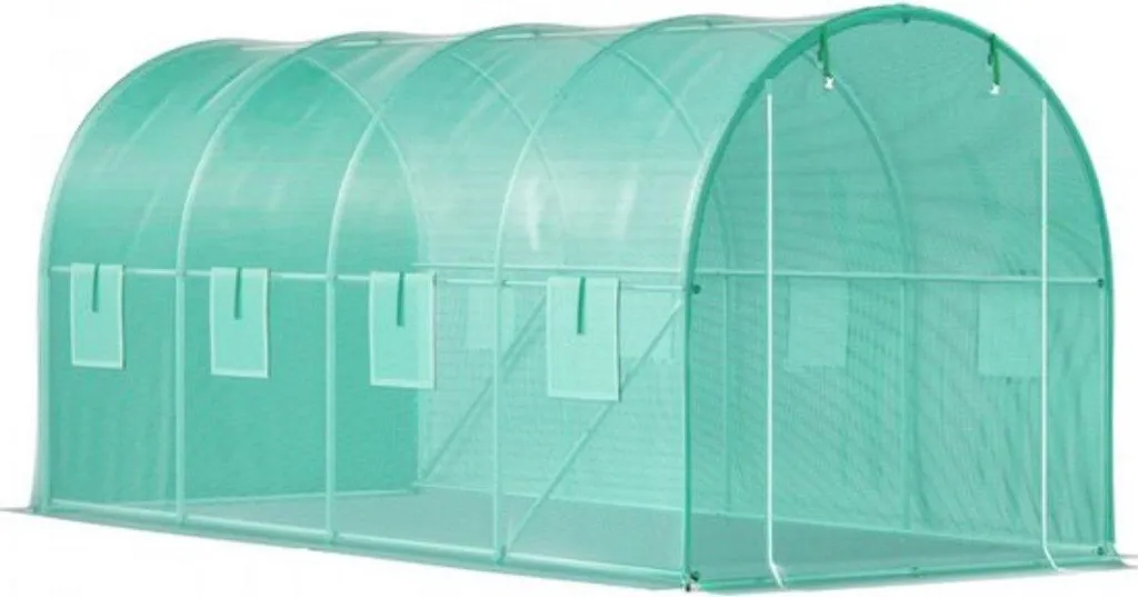 Tunnel de jardin 5x2x2m : protégez vos cultures du gel et des intempéries
