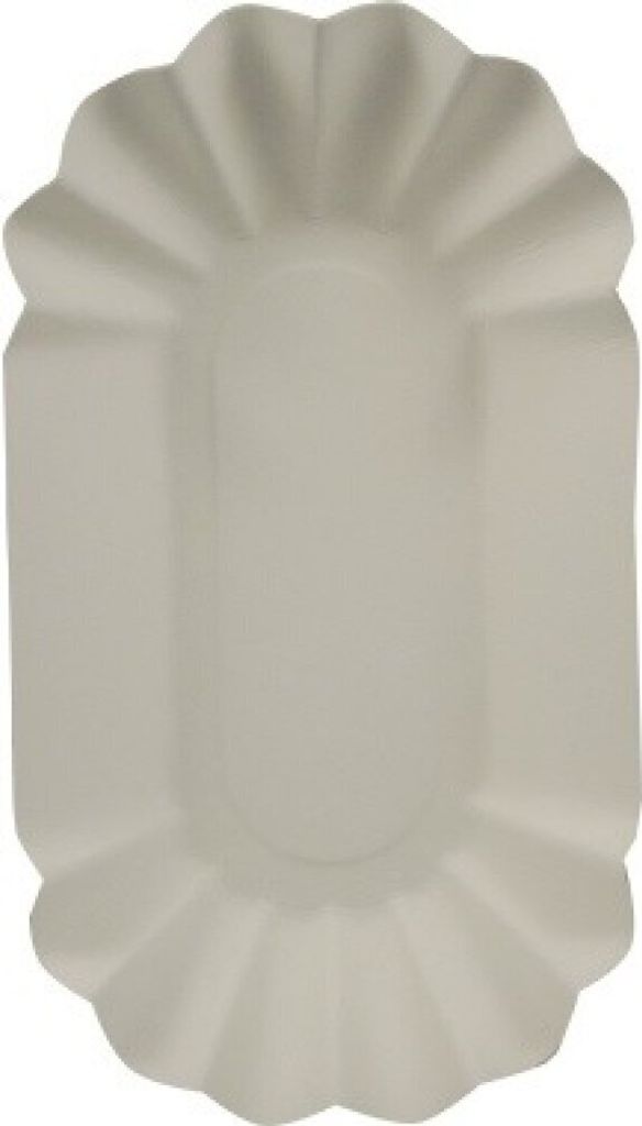 Papstar 11273, Teller, Rechteckig, Papier, Weiß, Einfarbig, Produktbild 