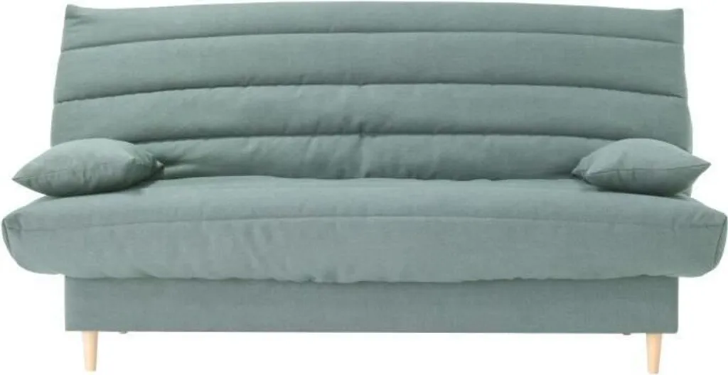 Canapé lit d'appoint 3 places LIV 20 vert amande pour petit espace