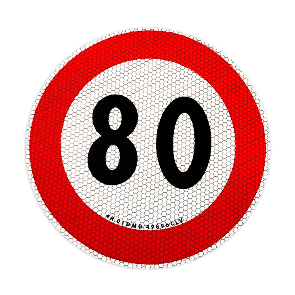 Kennzeichnung Geschwindigkeitsbegrenzung 80 km/h Produktbild 