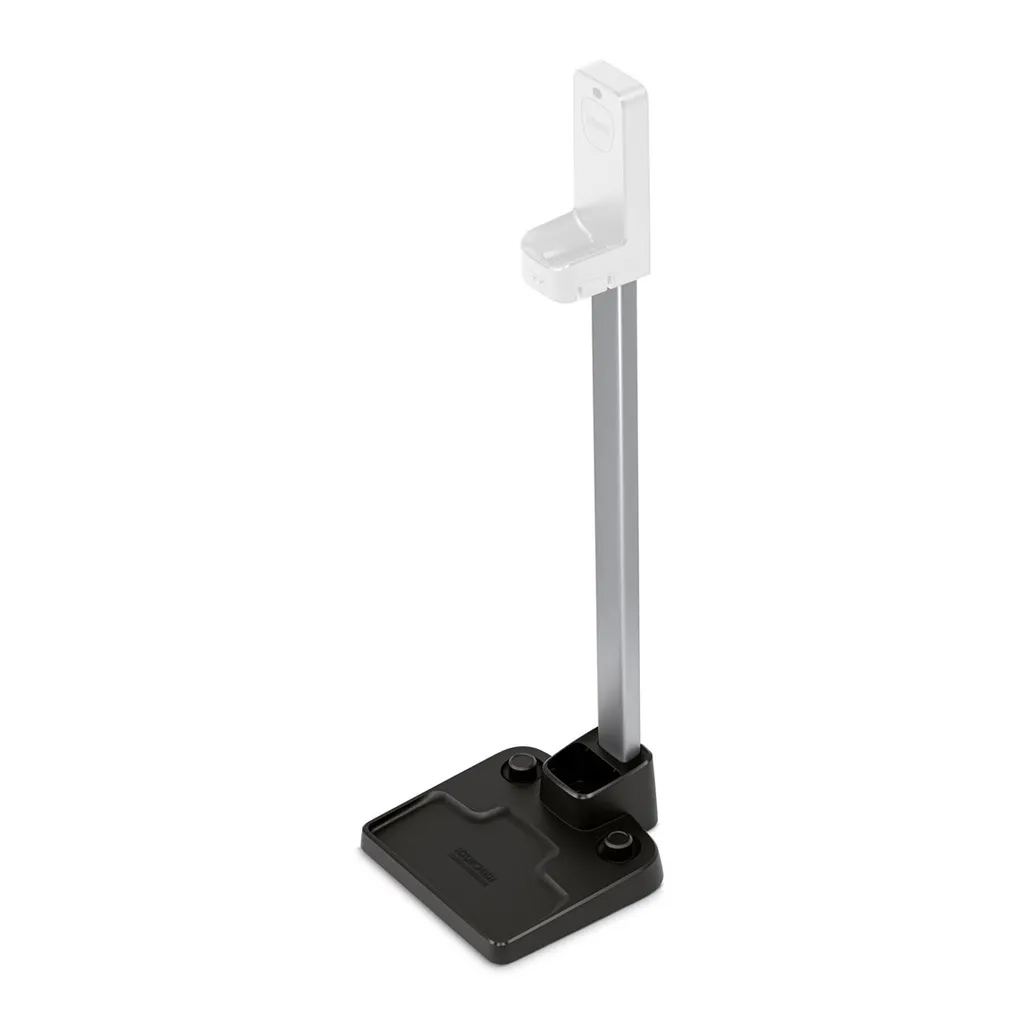 Station Kärcher autoportante avec socle stable et rangement accessoires