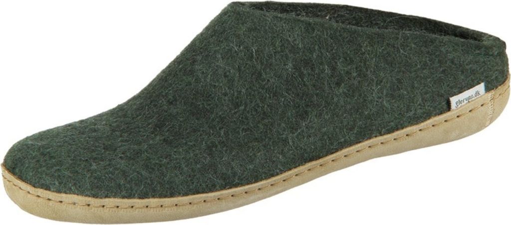 glerups Ledersohle Pantoffeln Aus 100% reiner Naturwolle, Schützt vor Geruch, Bequem und weich zu tragen