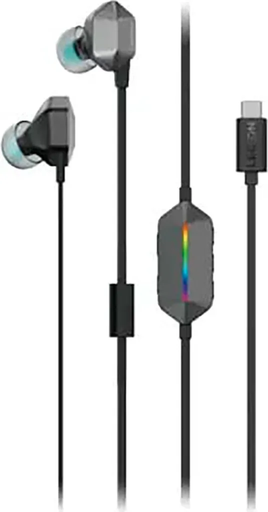 Casque Intra-auriculaire 7.1 Surround Lenovo Legion E510 USB-C Gris