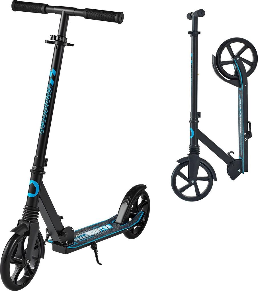 Kinderroller Cityroller Scooter - Tretroller mit 2 Rädern - Ab 8 Jahren - Höhenverstellbarer Lenker - Rutschfestes Deck - Faltbar - Belastbar bis...