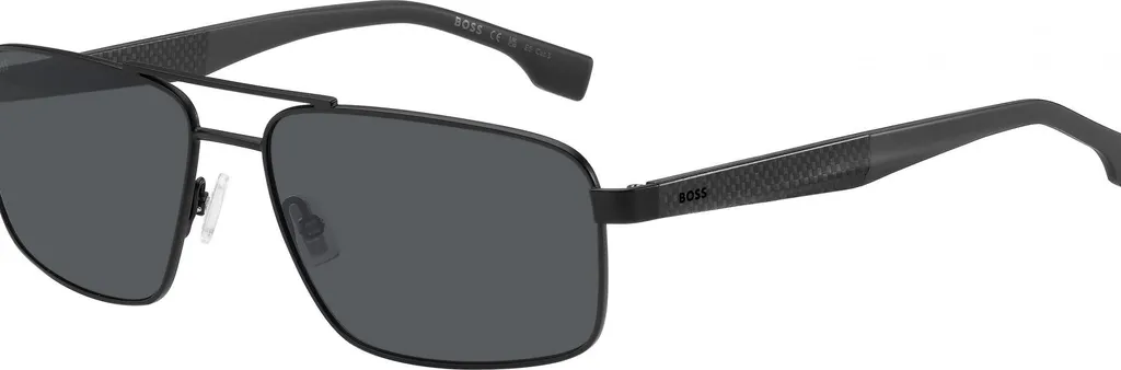 Boss 1580/S O6W/2K Occhiali da Sole Uomo Pilot Matte Black Taglia 59