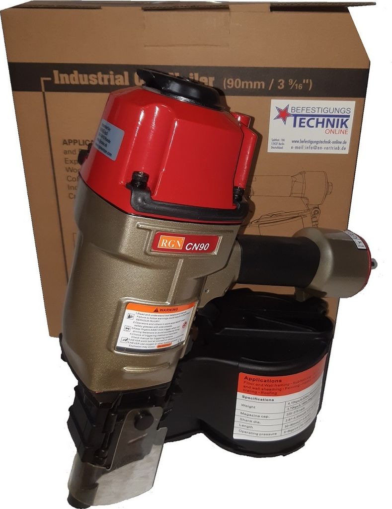 RGN Coilnagler CN90 50-90mm für 16° Coilnägel Prebena Paslode KMR BeA
