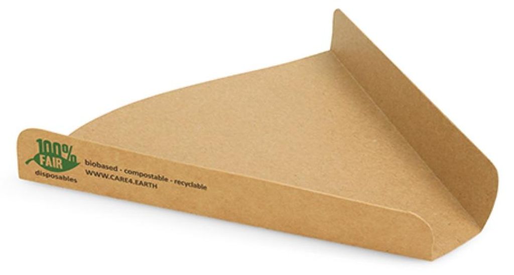 PAPSTAR Pizza-Tray "pure" Maße: 180 x 170 x 25 mm braun 80 Produktbild 