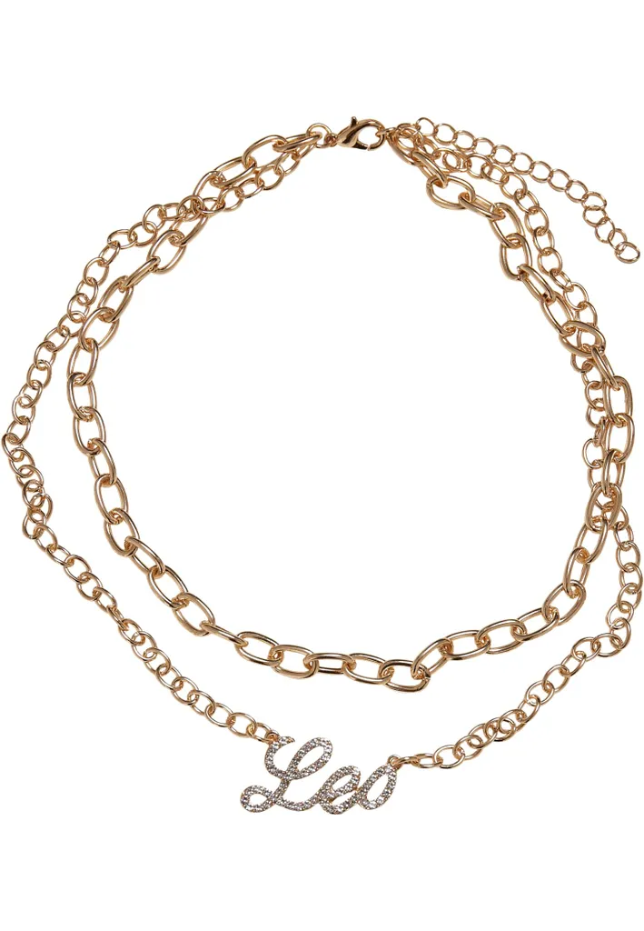 Collana Urban Classics Diamond Zodiac Golden Necklace leo - UNI