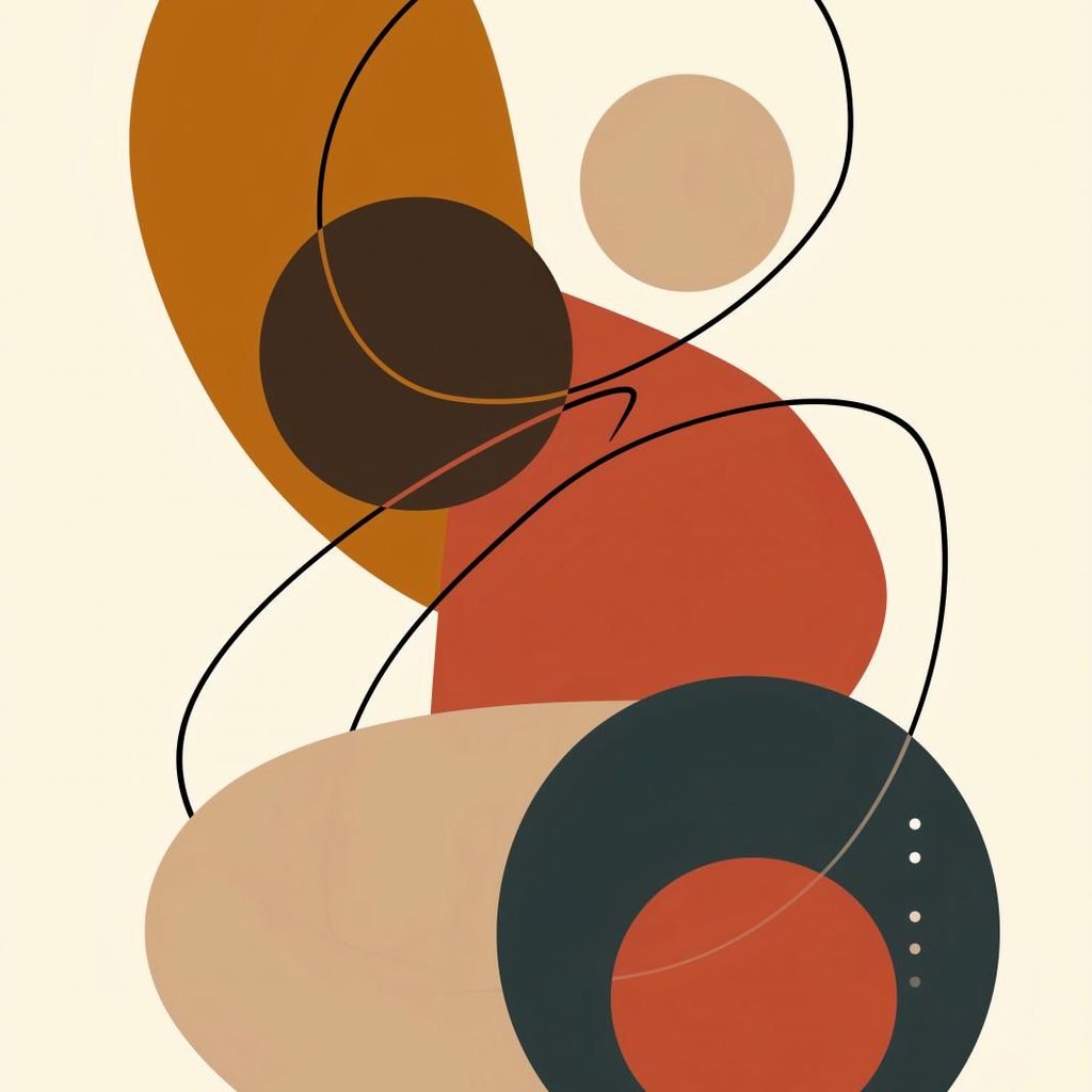 Plakat 50x50cm Geometrie der Harmonie
