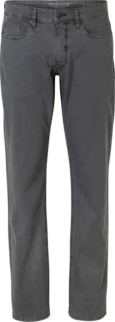 HERO by John Medoox DENVER COLOUR Herren 5-Pocket-Jeans Straight Fit W36 / L36 grey structure