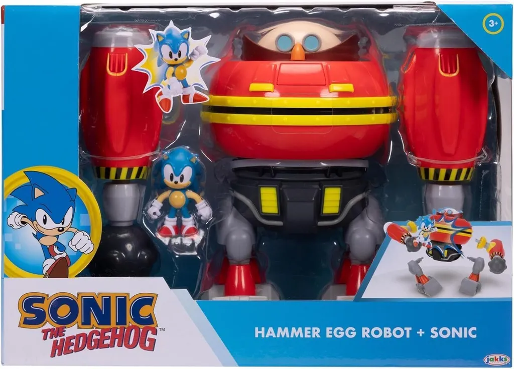 Pack Combat Sonic vs Hammer Egg Robot - Idée Cadeau Fan Jakks Pacific