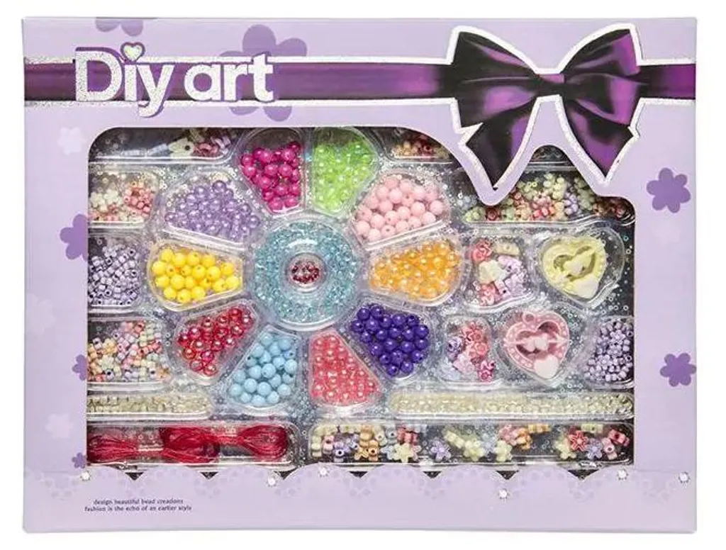 Set de perles DIY Art Girls 4 pièces : l'activité calme sans écran
