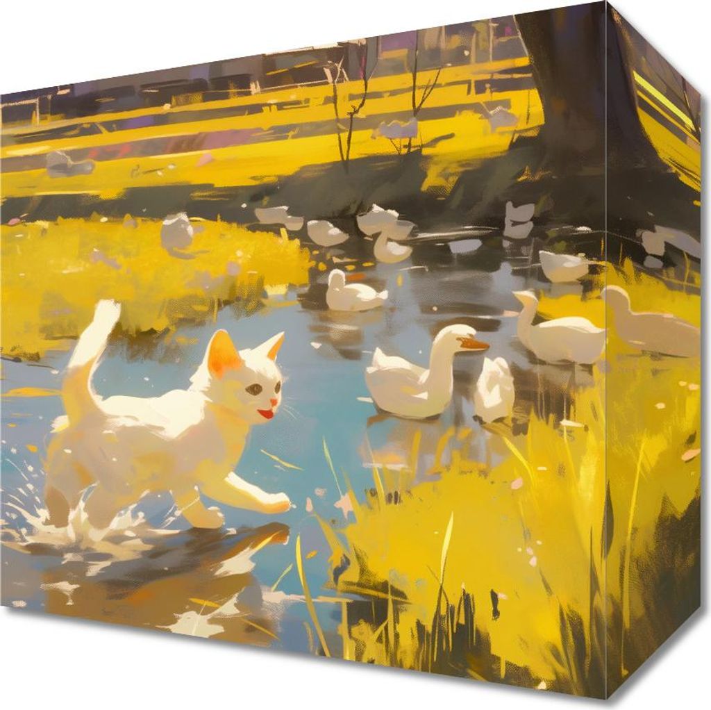 Bild 20x20cm Sonne auf dem Land