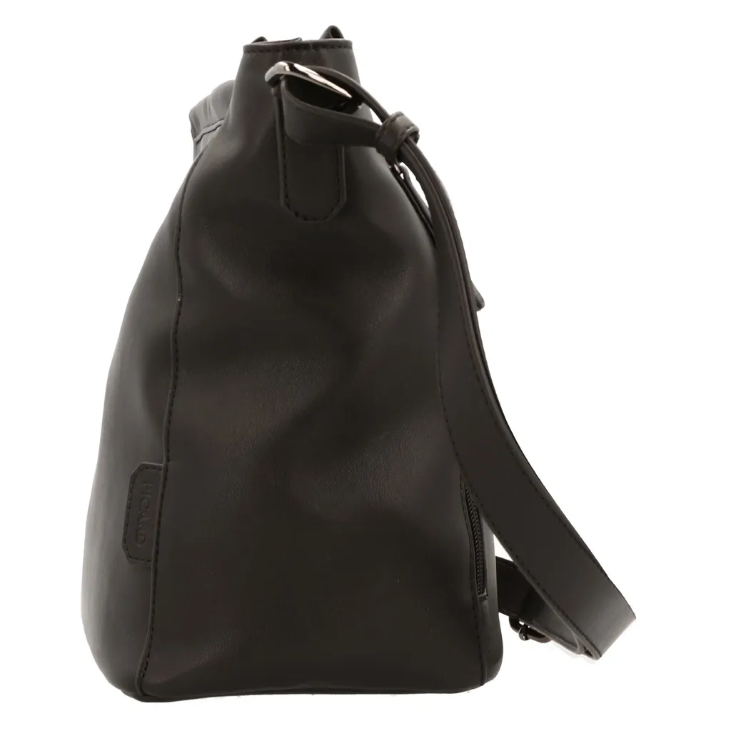 PICARD Yours Shopper Nero: Borsa a Tracolla Pratica con Multi-Scomparto - 8