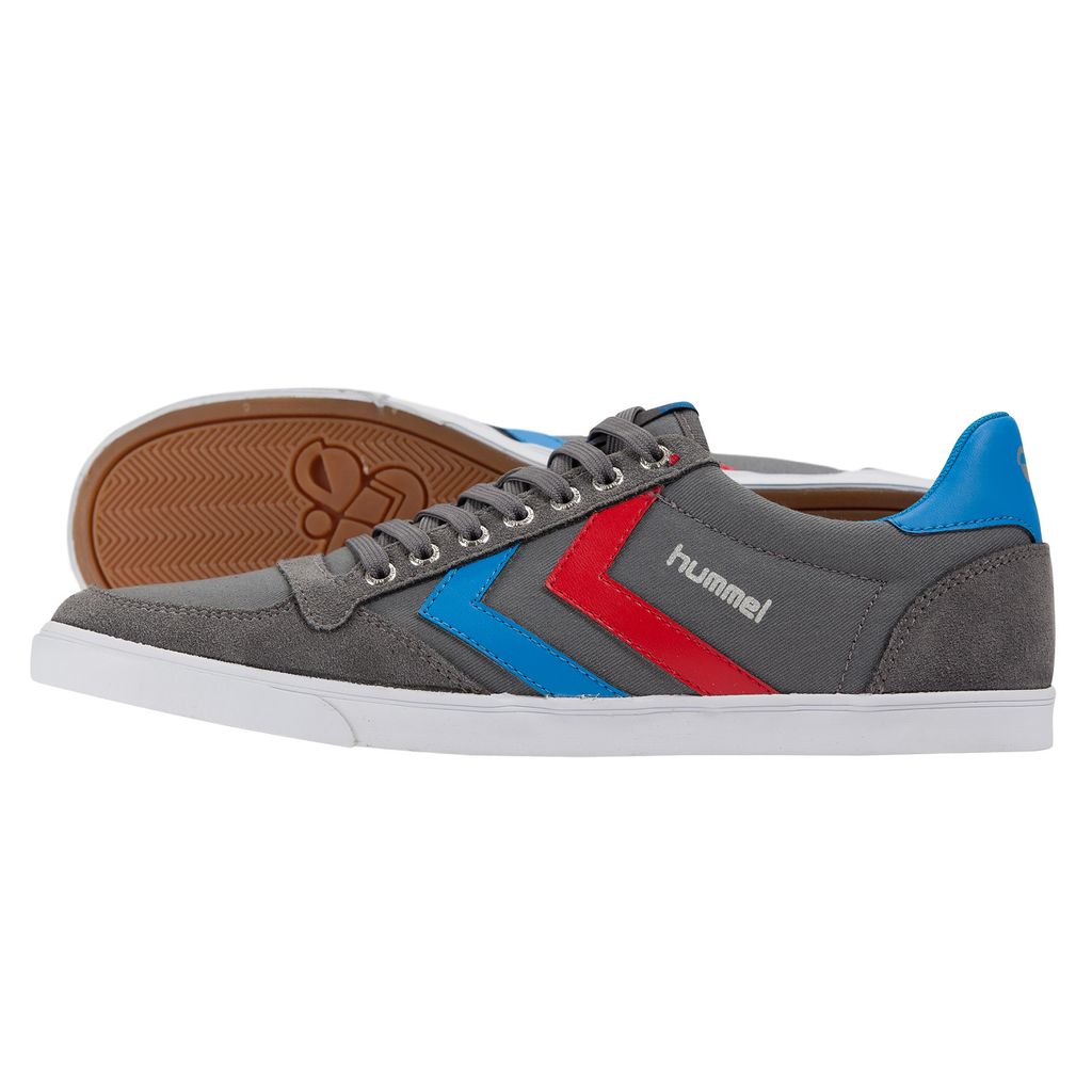 Hummel Slimmer Stadil Low - Castlerock/Ribbonred/Bril Blue - 47