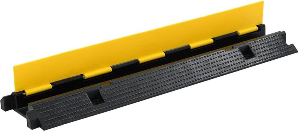 vidaXL Kabelbrücke 1 Kanal Gummi 100 cm