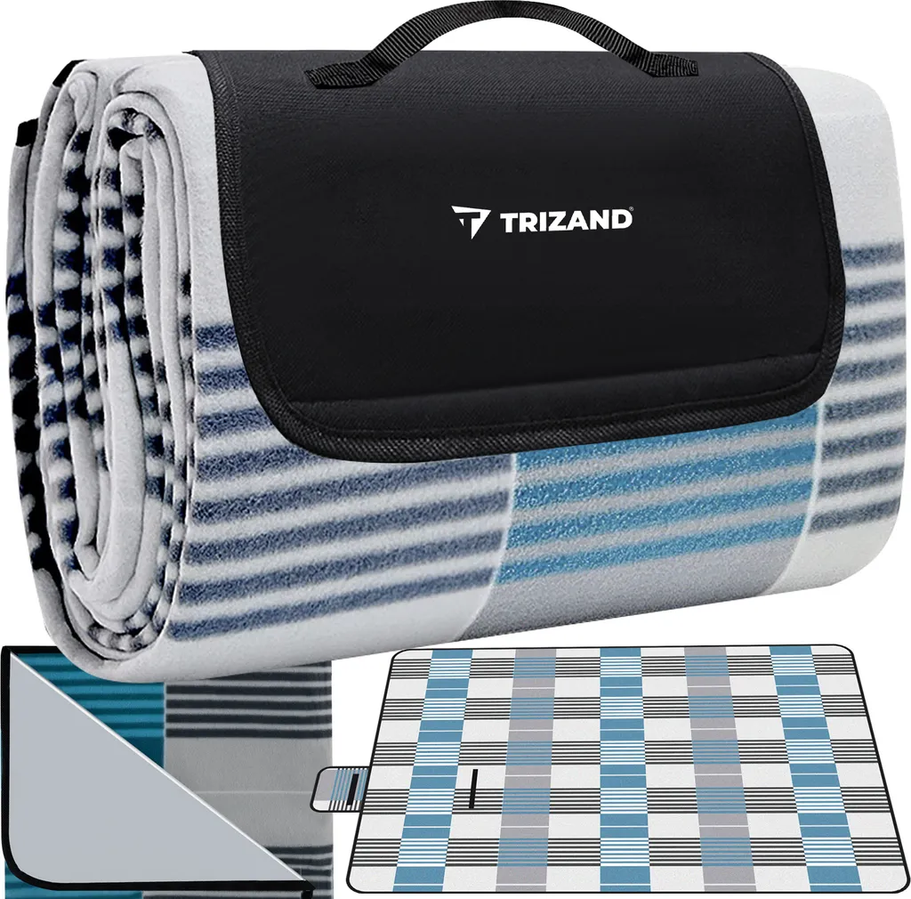 TRIZAND 21077 Couverture de Pique-nique Isolée XXL 200x200cm pour Plage