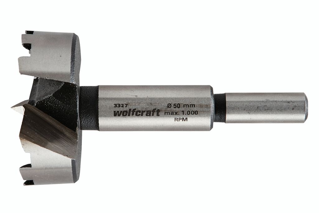 Wolfcraft 3327000 Forstnerbohrer 50 mm Gesamtlänge 90 mm Zylinderschaft 1 St.