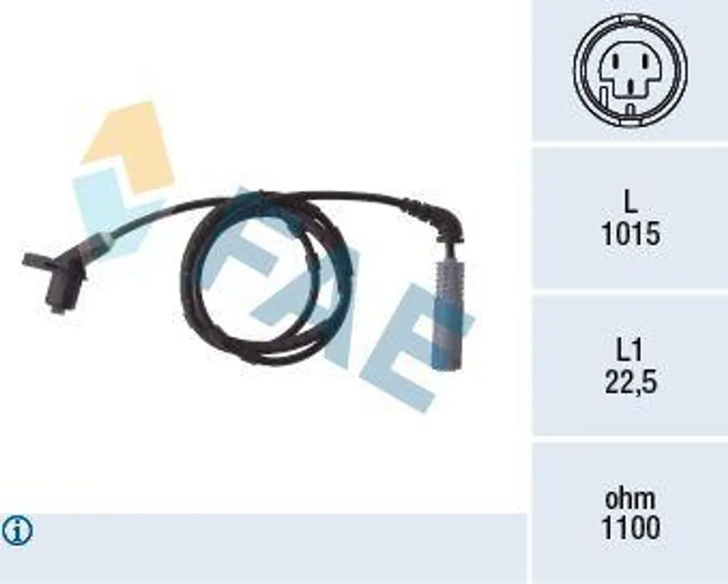 Sensore ABS FAE 78019 compatibile BMW 34521164370 Serie 3 E46
