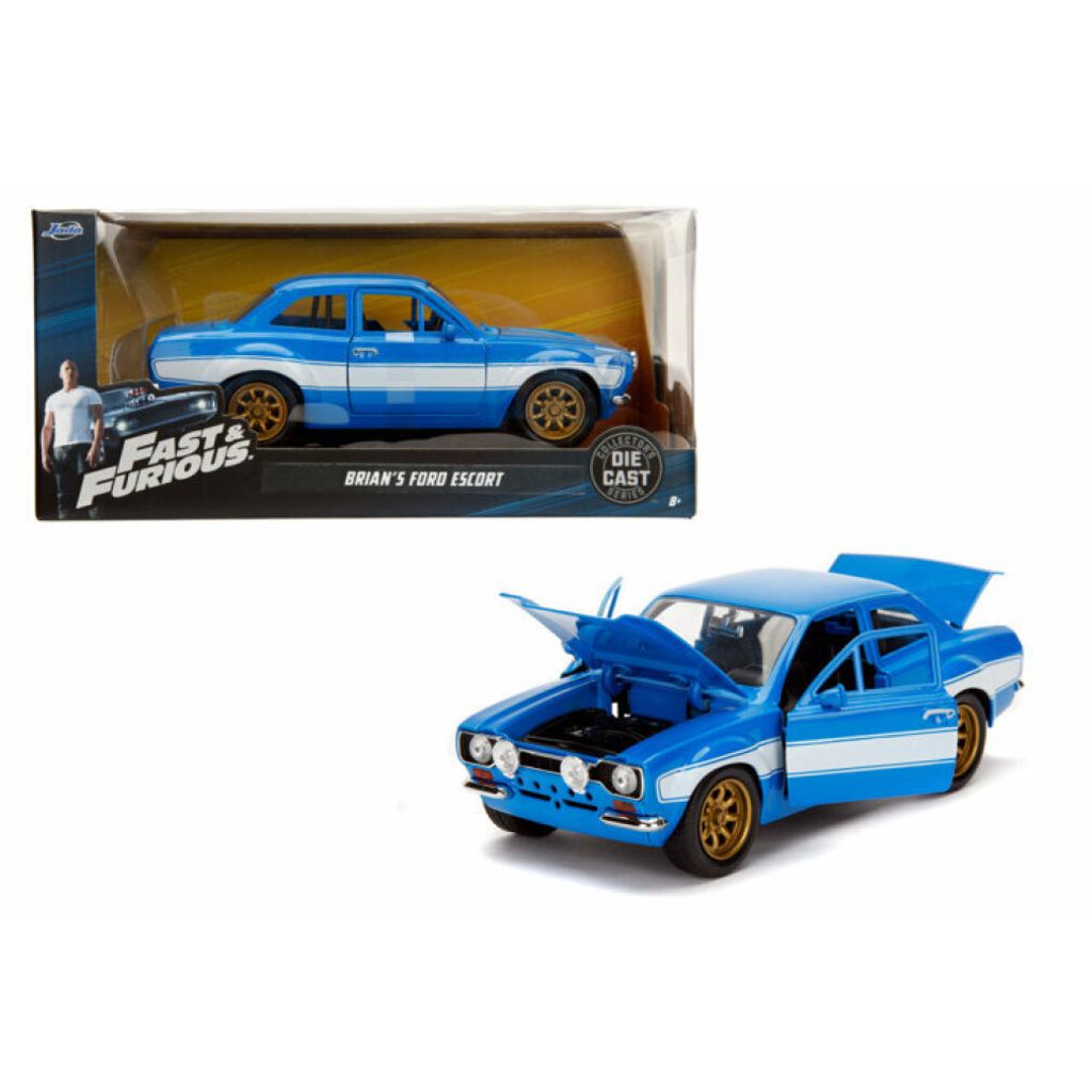 Jada Fast & Furious, Ford Escort 1974, schaal 1:24. Productafbeelding 