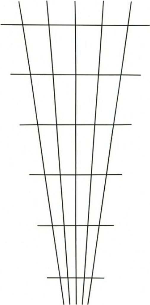 Gitterspalier V-Form braun 150 cm Produktbild 