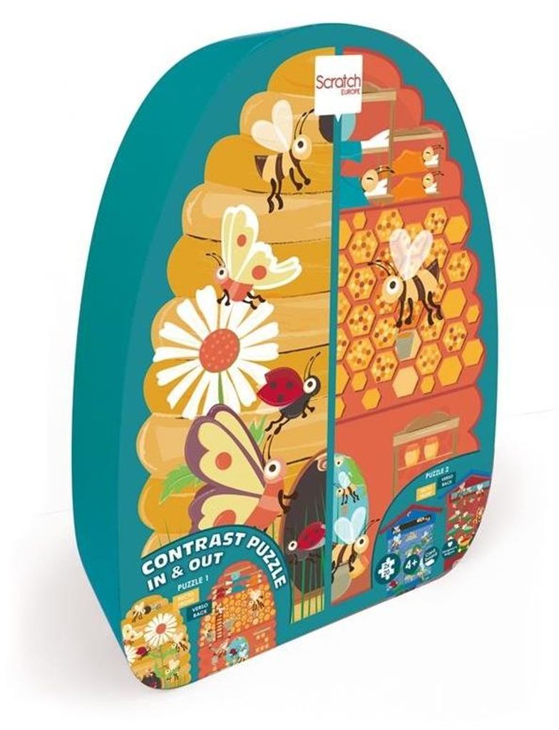 SCRATCH-Puzzle 2-seitig – Bienen