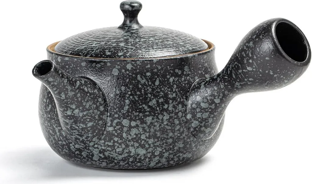 Teiera Ceramica Nera con Filtro Acciaio | Ottima per Tè e Tisane
